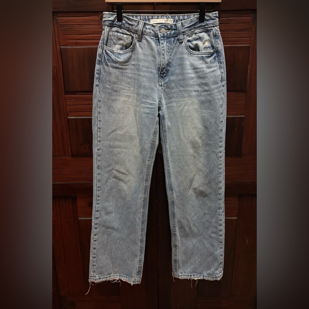 Altar'd State Light Wash Straight Jeans